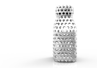 Glass bottle 3D
