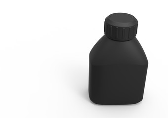 Glass bottle 3D