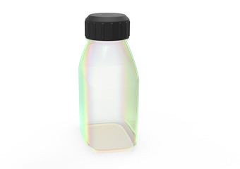 Glass bottle 3D