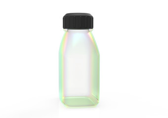 Glass bottle 3D