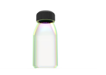 Glass bottle 3D