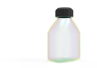 Glass bottle 3D