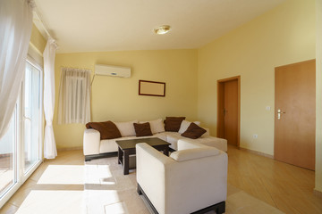 Interior of a living room in a guest house