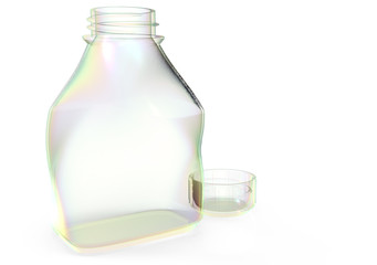 Glass bottle 3D