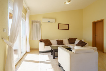 Interior of a living room in a guest house