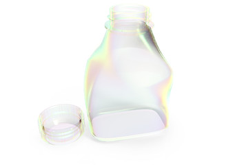 Glass bottle 3D