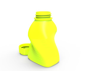 Glass bottle 3D
