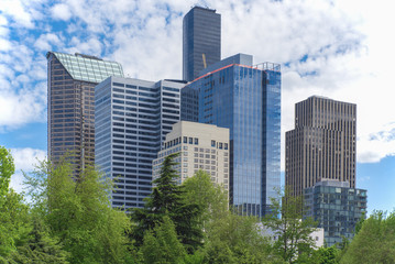 Fototapeta premium Seattle the Emerald City latem