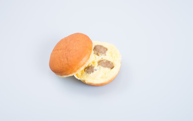 burger or egg burger on a background.