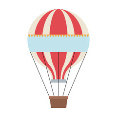 Fototapeta premium circus airballoon festival fly basket funfair vector illustration