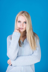 woman with long hair and adorable face