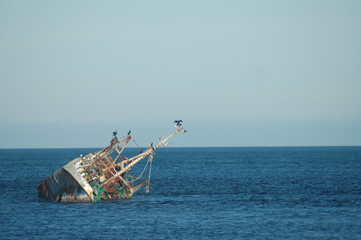 Shipwreck in the North Sea