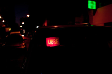 Illuminated taxi sign