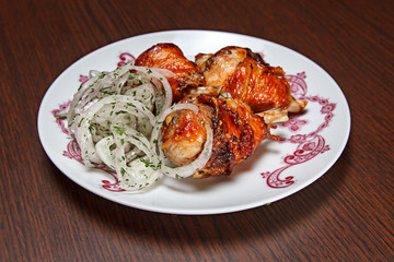 hot grilled chicken drumsticks