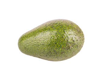 Avocado on white background