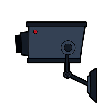security or surveillance camera icon image vector illustration design 