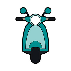 scooter bike icon image vector illustration design 