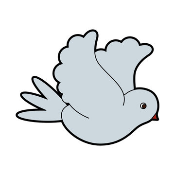 flying dove icon image vector illustration design 