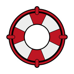 life preserver icon image vector illustration design 