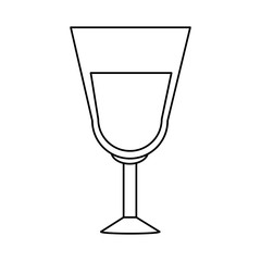 glass of wine icon image vector illustration design 
