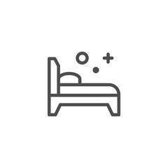 Bed line icon
