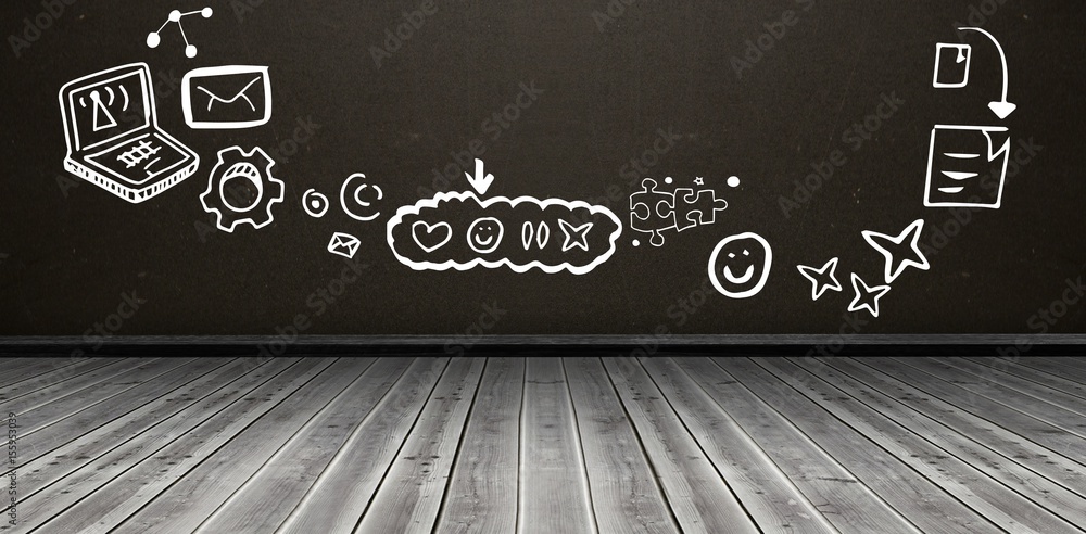 Aufkleber composite image of composite image of social media symbols