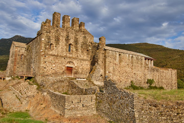 Fototapeta na wymiar Monastery Sant Quirze de Colera, Girona