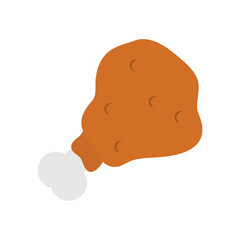 chicken piece icon image vector illustration design 