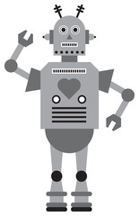 Vector illustration of a toy Robot 