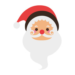 santa claus christmas character icon image vector illustration design 
