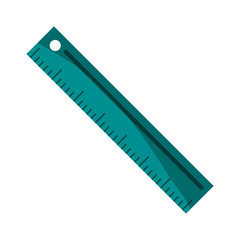 ruler stationery tool icon image vector illustration design 