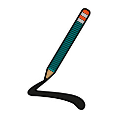 pencil stationery tool icon image vector illustration design 