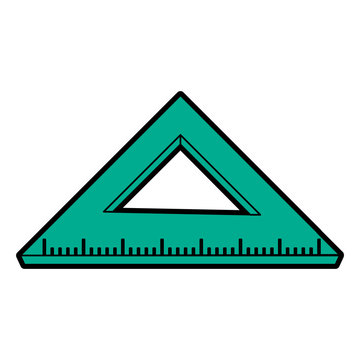 ruler stationery tool icon image vector illustration design 