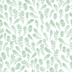 Wild leaves seamless, Floral endless pattern
