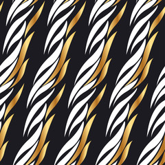 Obraz premium Tribal inspired wild african design. concept abstract seamless pattern vector illustration. repeatable motif for surface design, fabric, wrapping paper.