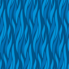 Fototapeta na wymiar Abstract wave blue seamless pattern. Concept modern geometry repeatable motif for surface design, wrapping paper, fabric.