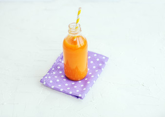 Delicious multivitamin juice. The concept of beverages, health food and vegetarian.