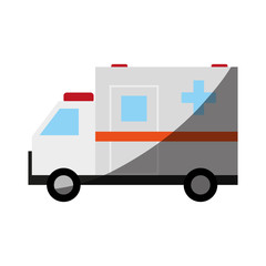 ambulance healthcare related icon image vector illustration design 