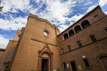 Fototapeta na wymiar Abbey of Monte Oliveto Maggiore, Tuscany, Italy