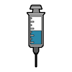 syringe healthcare related icon image vector illustration design 