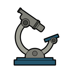 microscope science icon image vector illustration design 