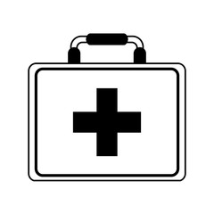 first aid kit healthcare related icon image vector illustration design 