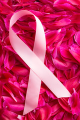 Pink Breast Cancer Ribbon.