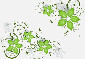 Abstract floral background for design 