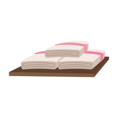 towels spa center related icon image vector illustration design 