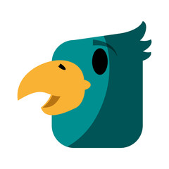 tropical bird icon image vector illustration design 
