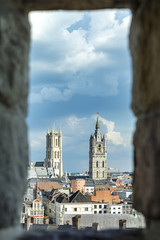 Obraz premium Gent, old town in Belgium