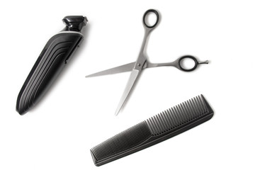 Haircut items placed diagonally