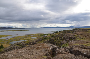 Fototapeta na wymiar Thingvellir National Park in Iceland