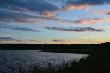 Fototapeta na wymiar Summer sunset